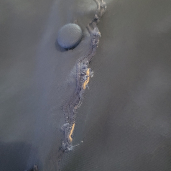 Soft Surrounding Sapphire Embroidered Trim Button Up Blouse Top - Picture 13 of 13